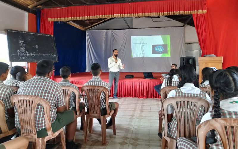 Inspiring talk on Robotics & AI at St. Jude High School, Betalbatim