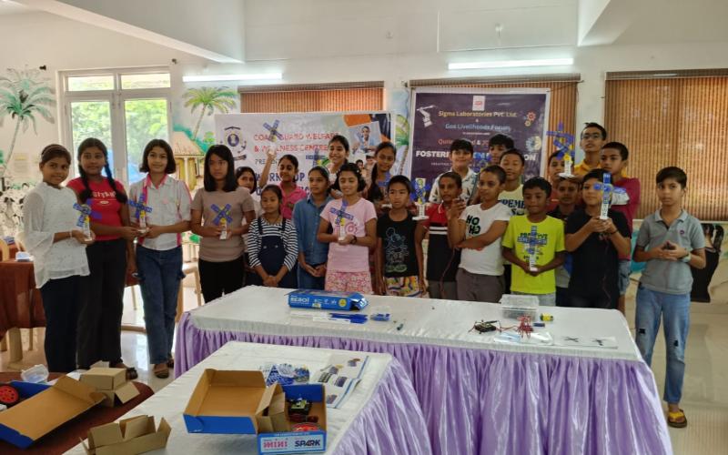 Hands-On Robotics Workshop for Children of Coast Guard Personnel at Bogmalo