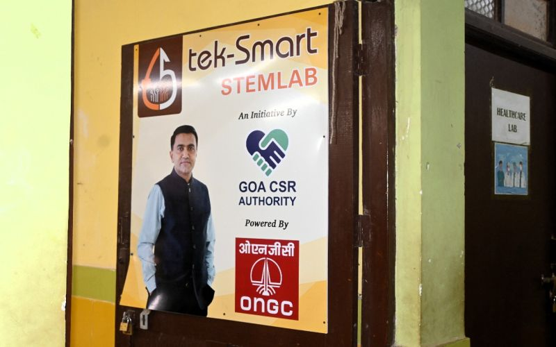 ONGC Team Visits STEM Lab Set Up by Qurious Mind at Government Higher Secondary School Sakhali